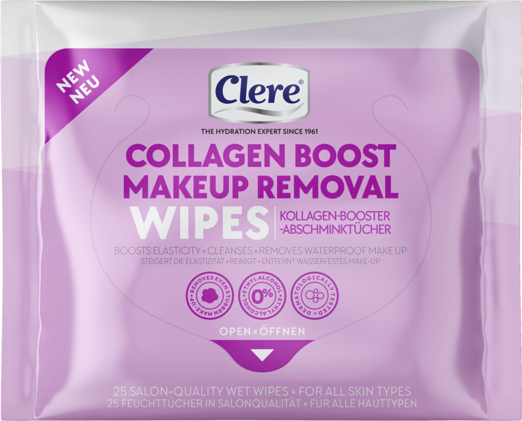 clere collagen makeup remover wipes