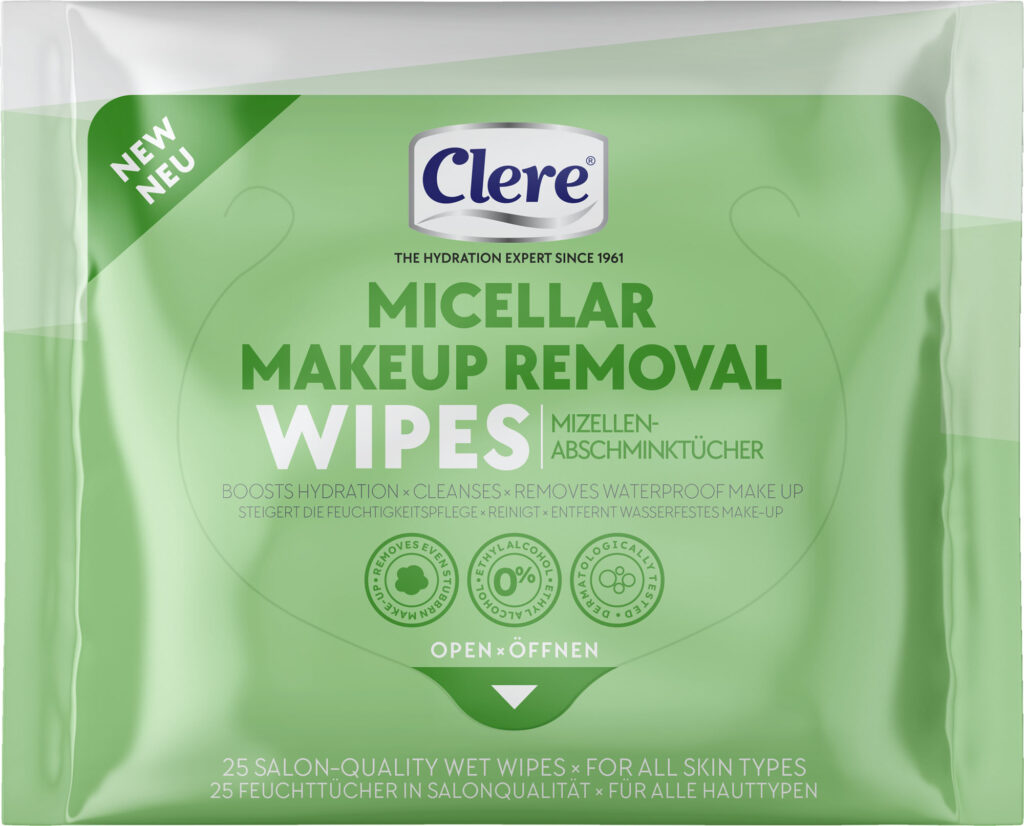 clere micellar makup remover wipes
