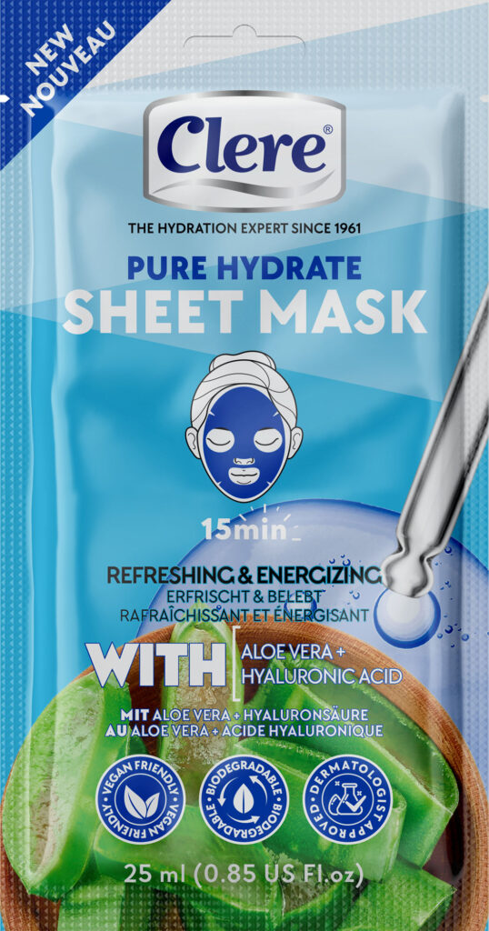 clere pure hydrate face mask