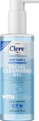 60703001 clere deep care facial cleansing gel